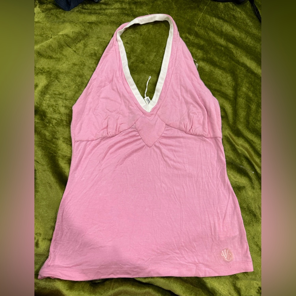 VERSACE BACKLESS VINTAGE PINK TOP